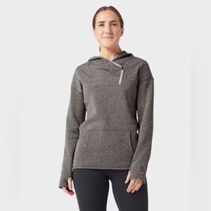 Stio Women’s Sweetwater Fleece Hoodie Gray Medium in Pebble Heather